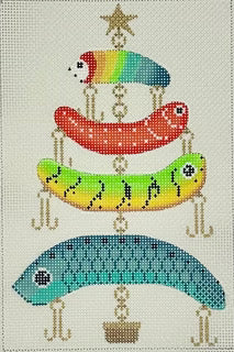 Fishmas Lures Tree by Alice Peterson