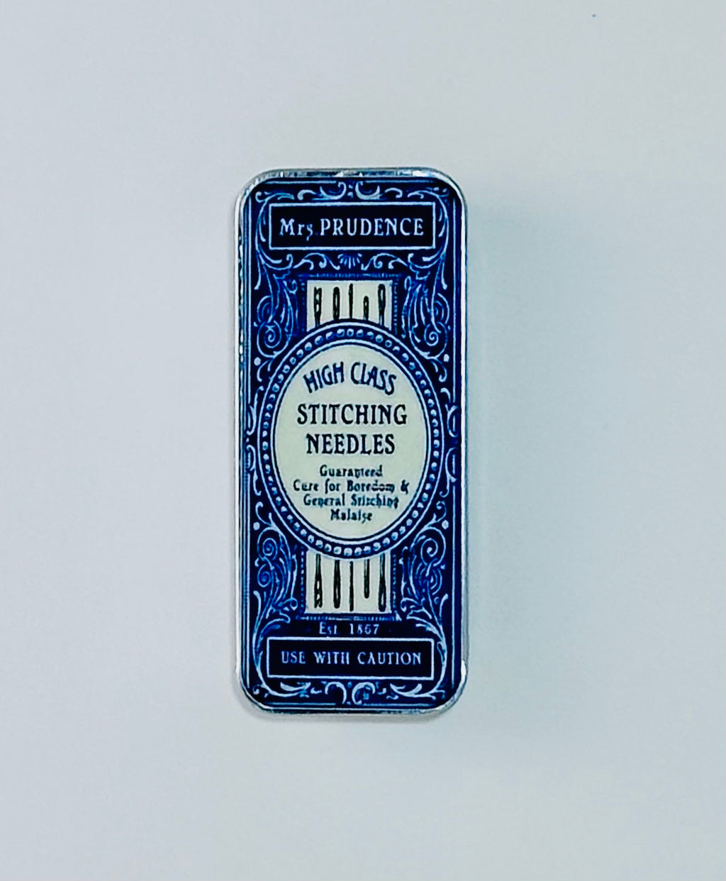 Mrs. Prudence Faux Vintage Magnetic Needle Storage Case