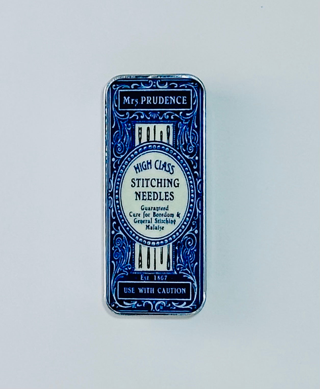 Mrs. Prudence Faux Vintage Magnetic Needle Storage Case
