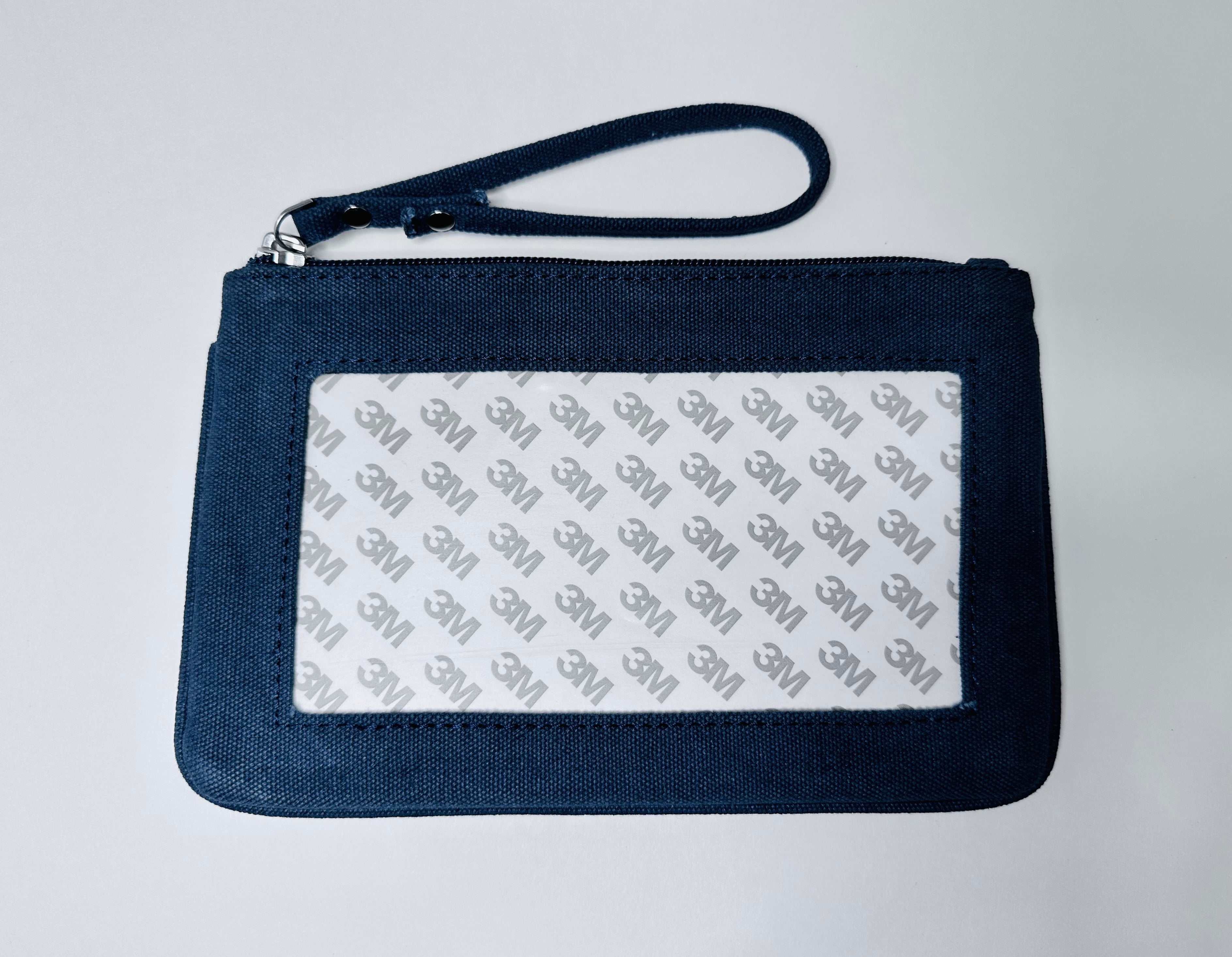 Tilli Tomas Self Finishing Canvas Clutch Rectangular Navy