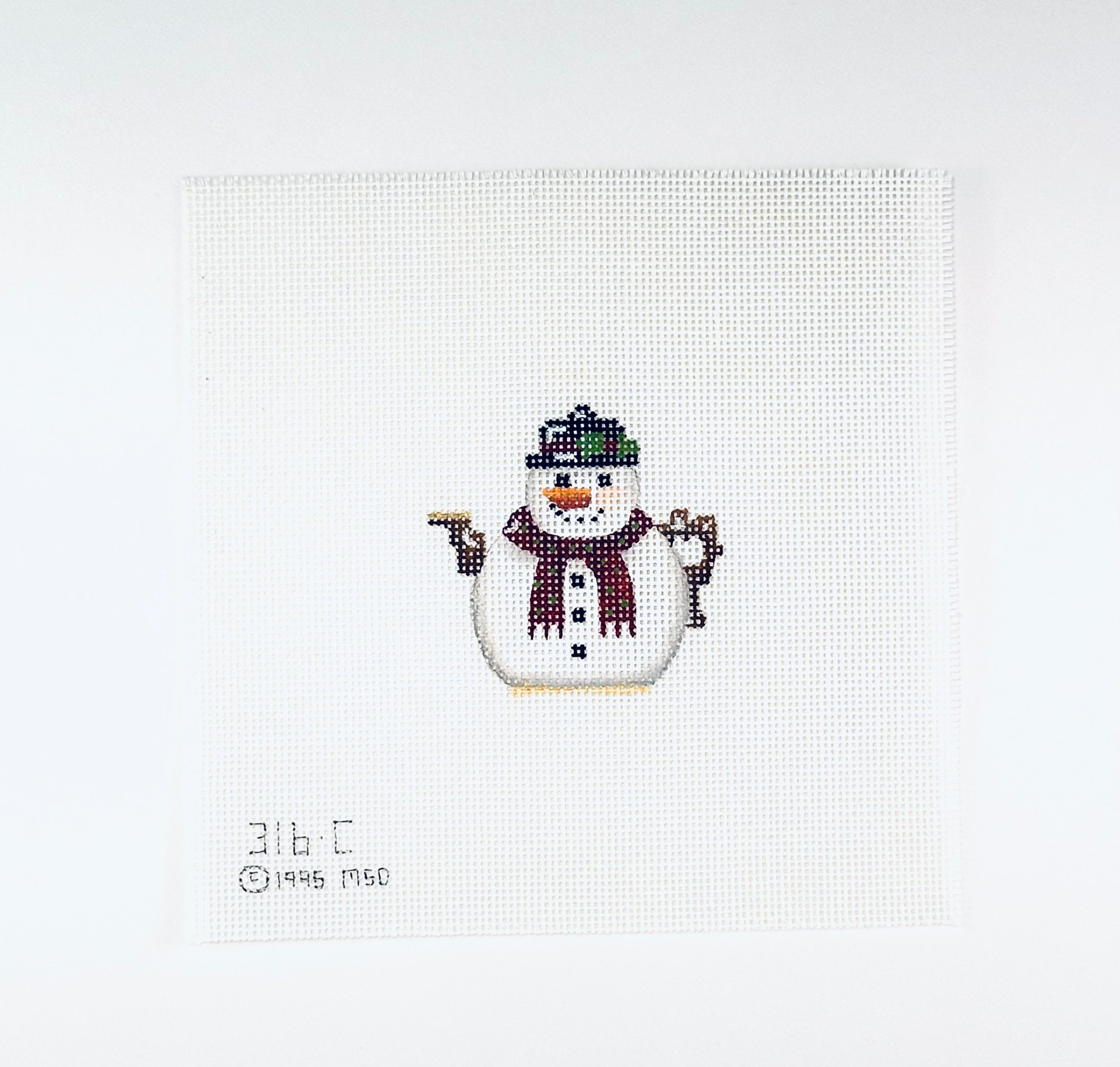 Snowman Mini Teapot Ornament by Melissa Shirley, vintage
