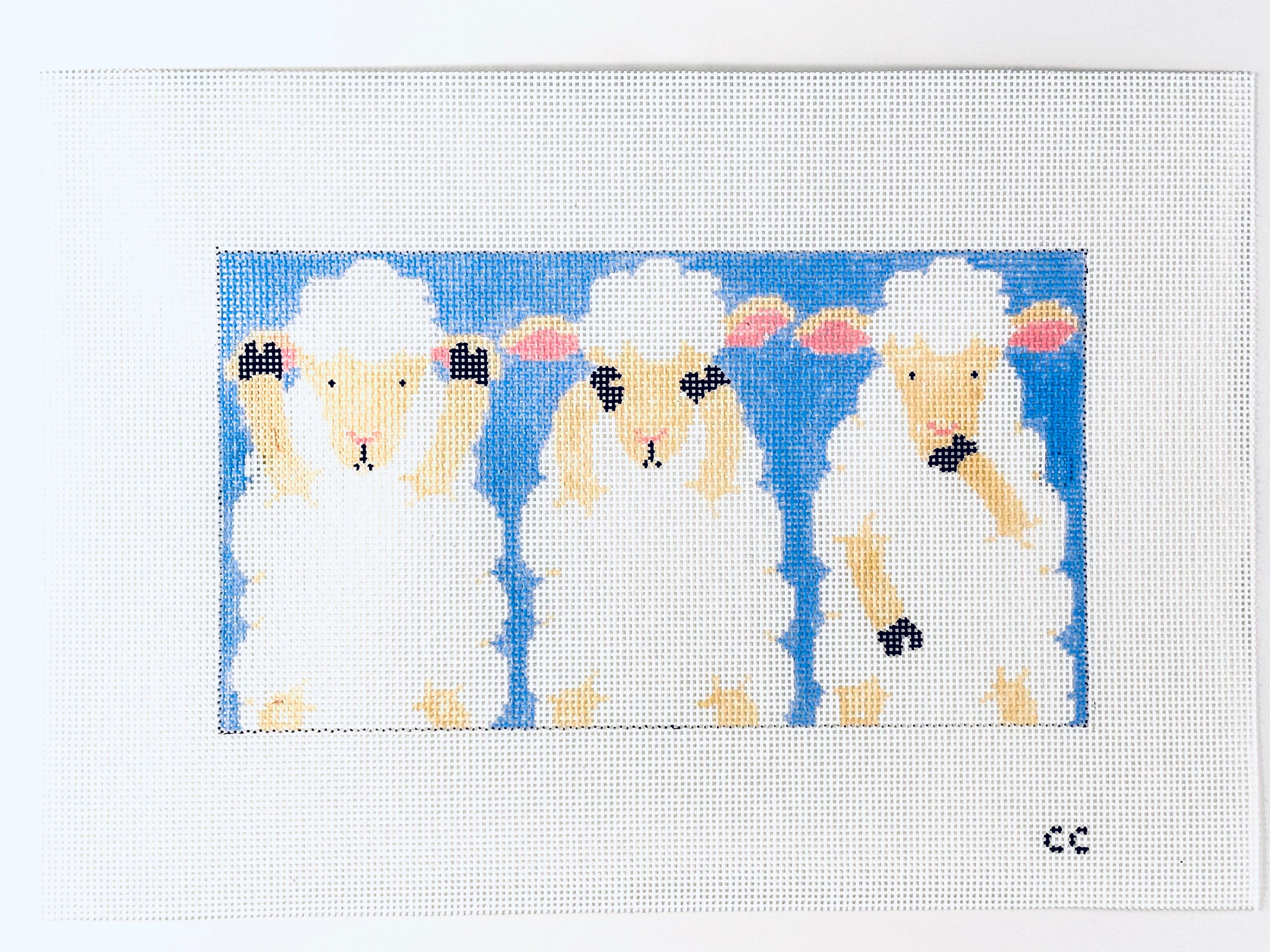 Three Sheep By Cats Cradle