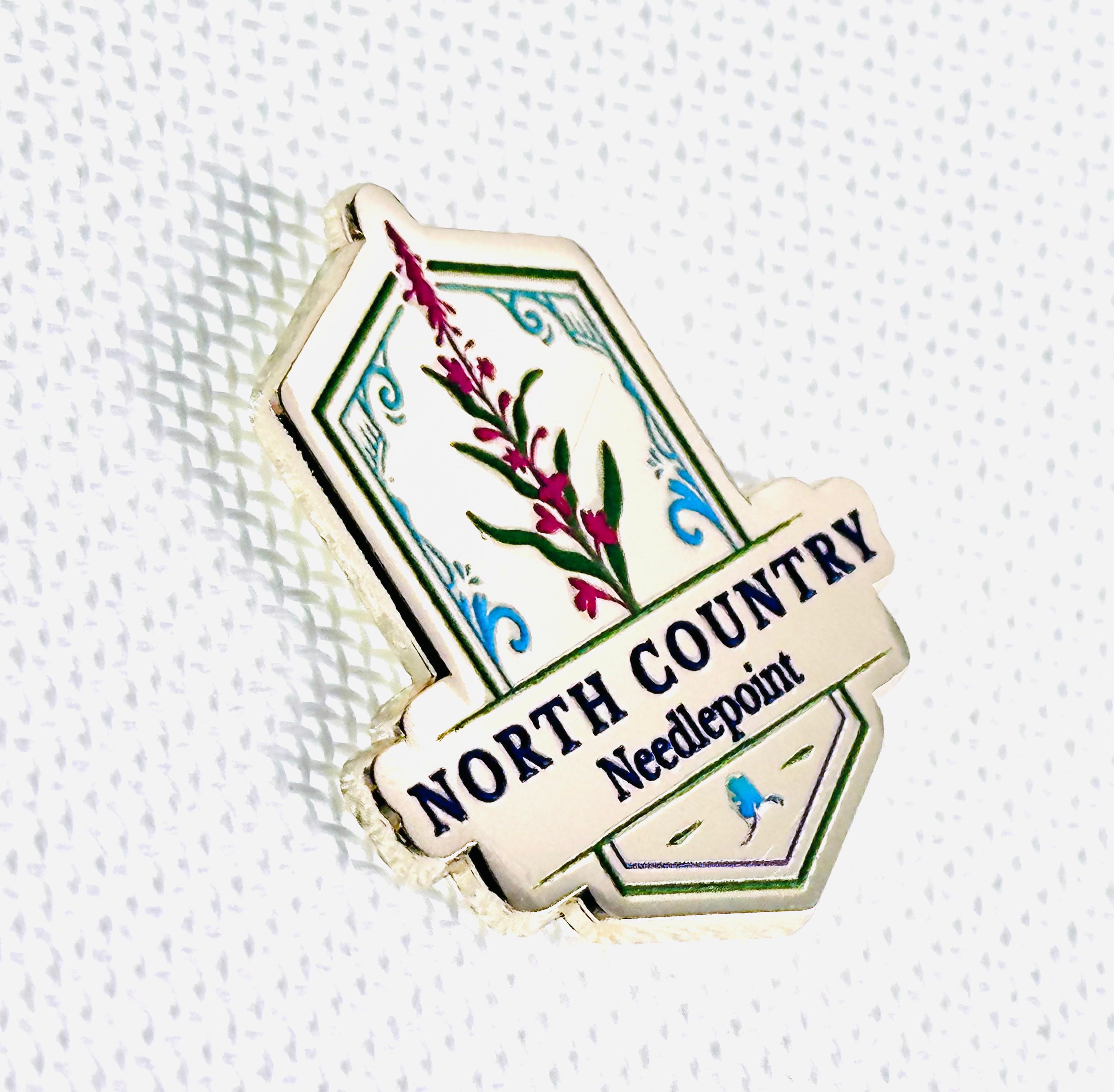 North Country Needlepoint Logo Needle Minder