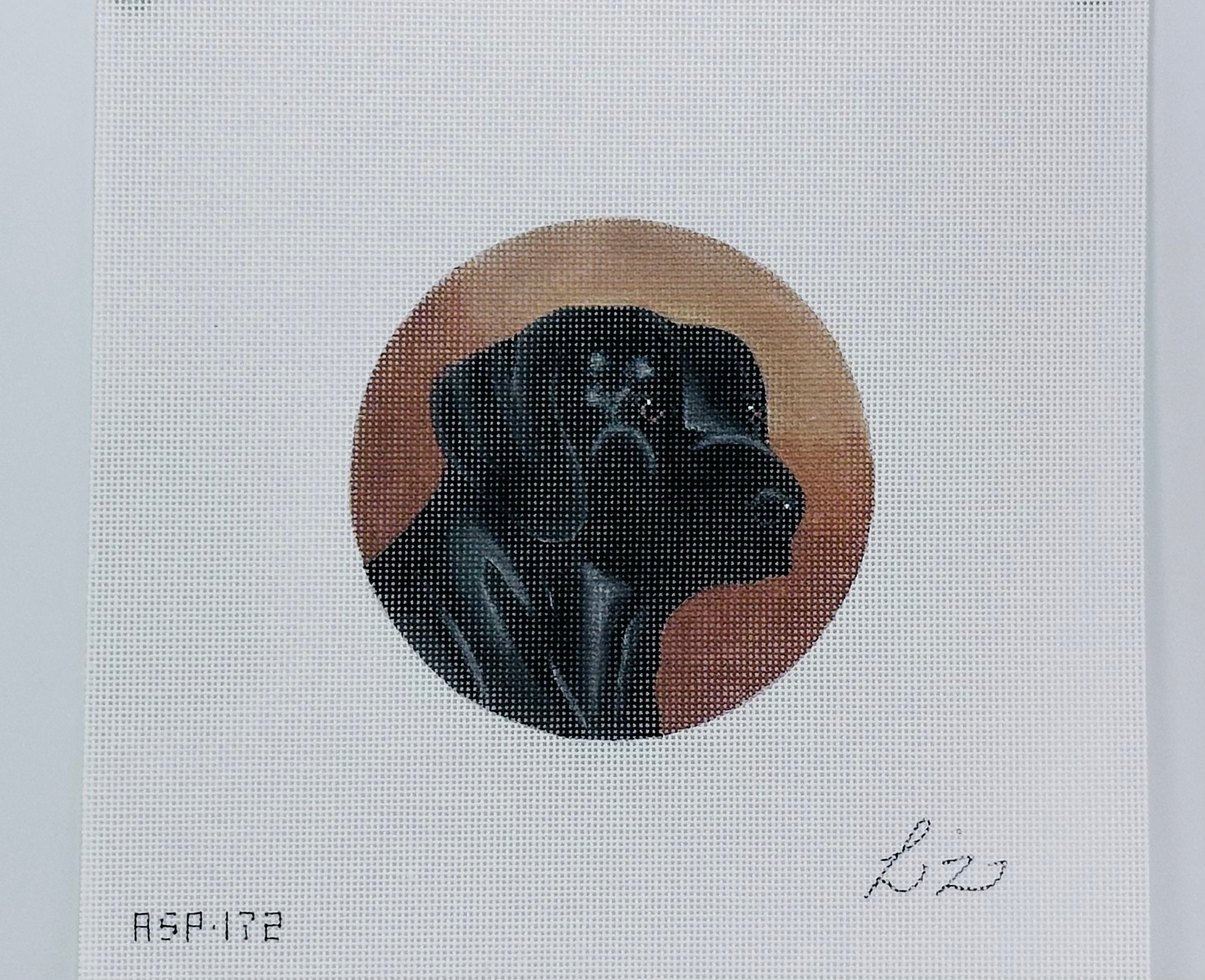 Black Lab Portrait by Liz