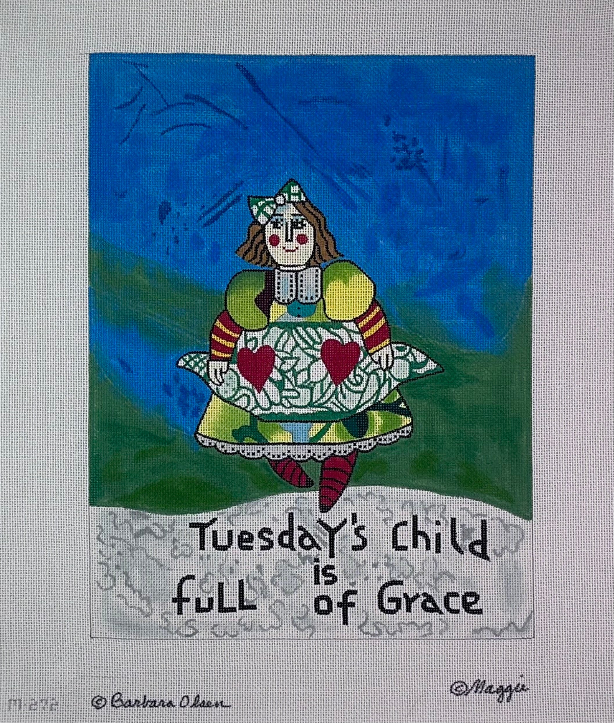 Tuesday's Child is Full of Grace by Barbara Olsen and Maggie, vintage