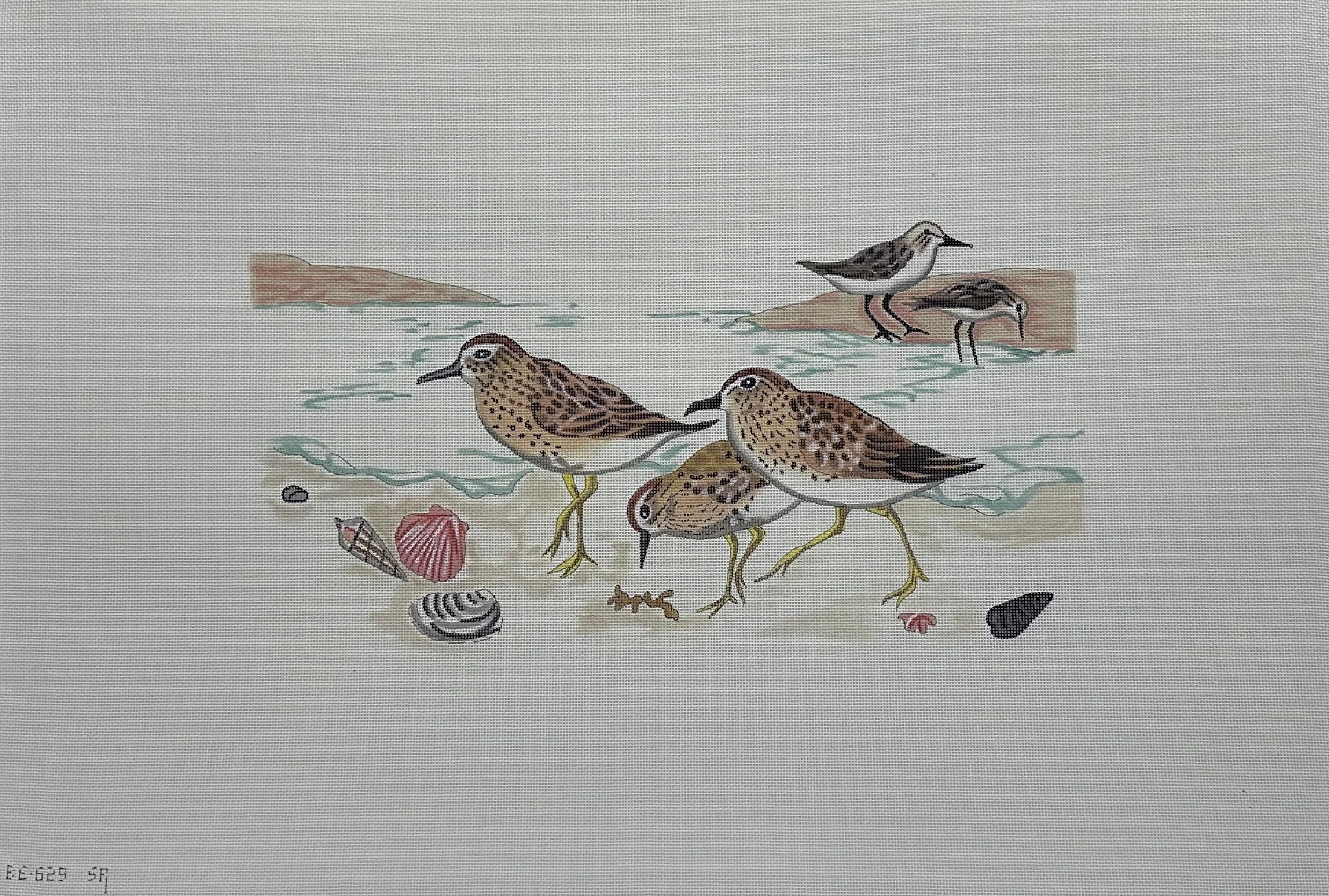 Sandpipers Seascape by Barbara Eyre/S. Roberts, collectors item